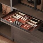 Khay đựng mỹ phẩm nhiều ngăn âm tủ Taura 24376