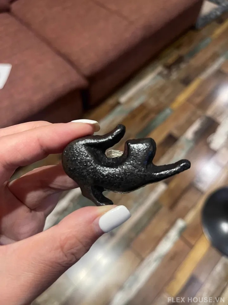 Núm tay nắm cánh tủ decor hình mèo mun JM899 13 Núm tay nắm cánh tủ decor hình mèo mun JM899 19