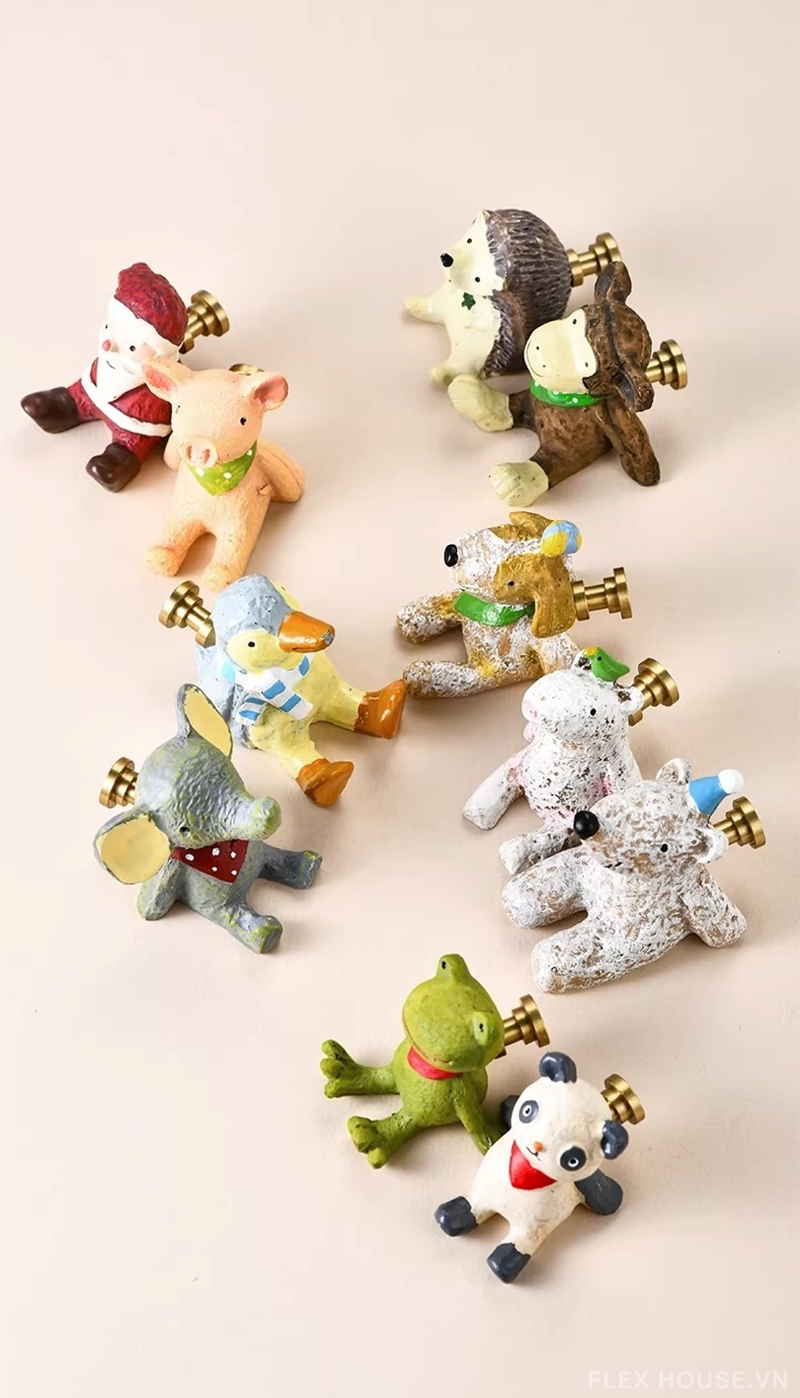 Núm tay nắm tủ động vật decor phòng trẻ em JM65986 1 Núm tay nắm tủ động vật decor phòng trẻ em JM65986 6