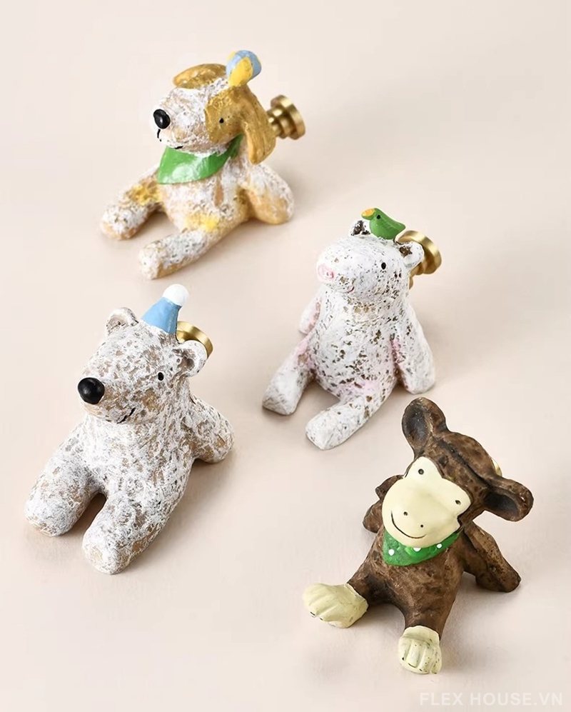 Núm tay nắm tủ động vật decor phòng trẻ em JM65986 3 Núm tay nắm tủ động vật decor phòng trẻ em JM65986 8