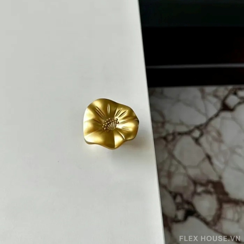 Núm tay nắm tủ hợp kim hình bông hoa VTR7255 11 Núm tay nắm tủ hợp kim hình bông hoa VTR7255 16