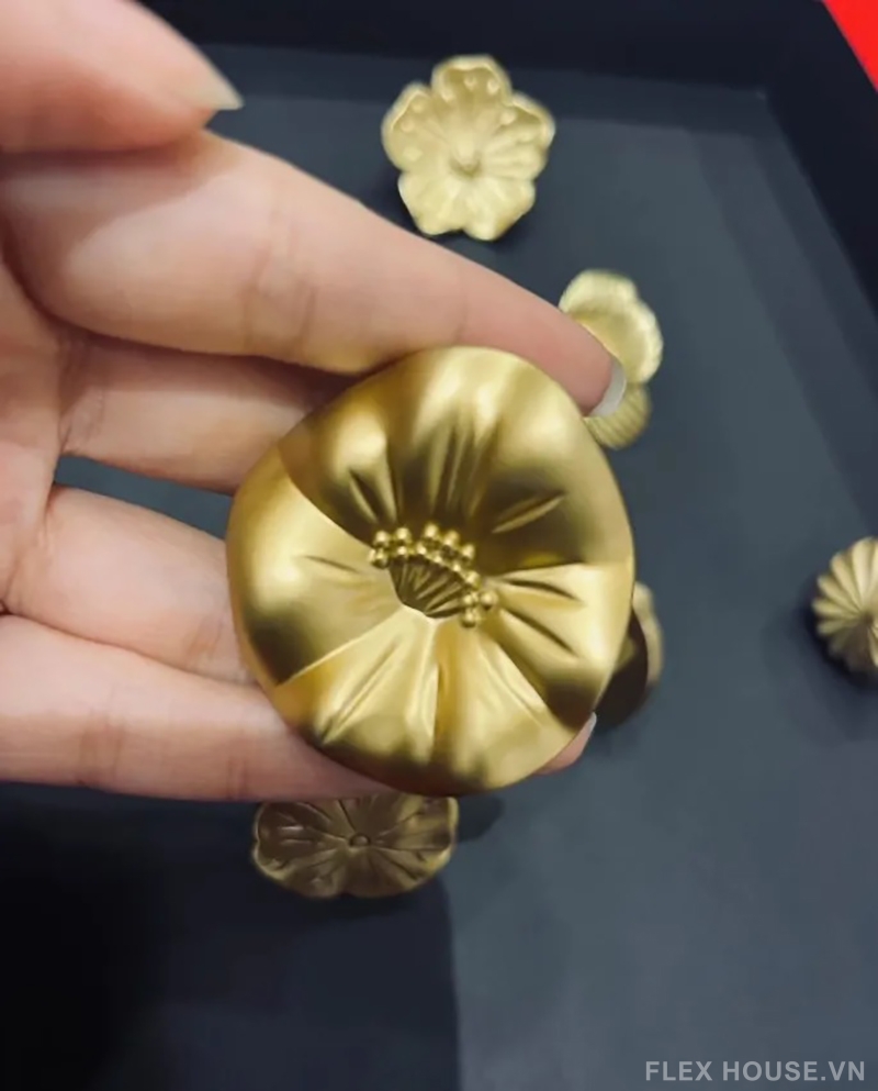 Núm tay nắm tủ hợp kim hình bông hoa VTR7255 10 Núm tay nắm tủ hợp kim hình bông hoa VTR7255 15