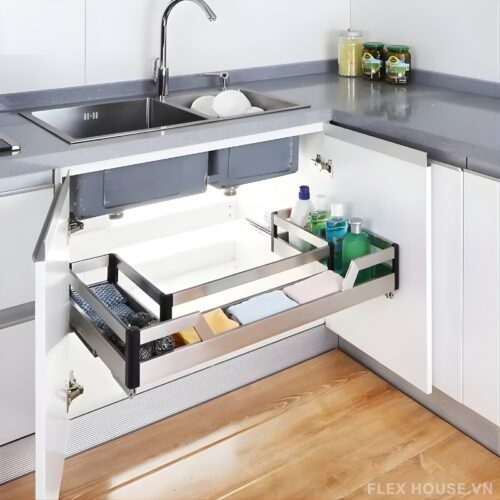 Vì sao nên có khu lưu trữ riêng cho dụng cụ vệ sinh trong bếp