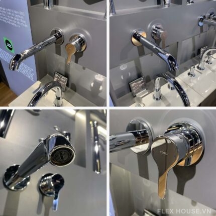 Vòi lavabo nóng lạnh gật gù gắn tường LB TOTO TLS01310B