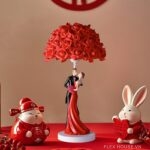Đèn bàn decor phòng tân hôn hoa hồng lãng mạn SRL0288