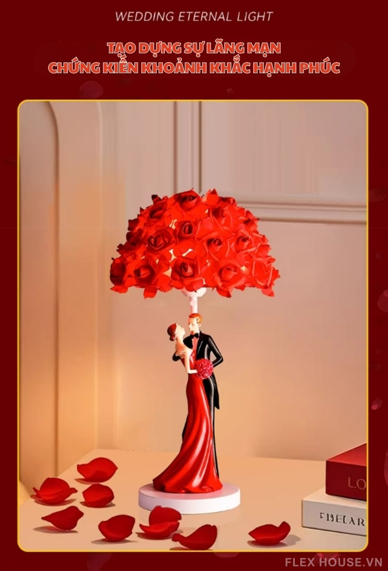 Đèn bàn decor phòng tân hôn hoa hồng lãng mạn SRL0288 7 Đèn bàn decor phòng tân hôn hoa hồng lãng mạn SRL0288