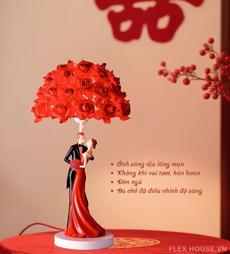 Đèn bàn decor phòng tân hôn hoa hồng lãng mạn SRL0288 8 Đèn bàn decor phòng tân hôn hoa hồng lãng mạn SRL0288