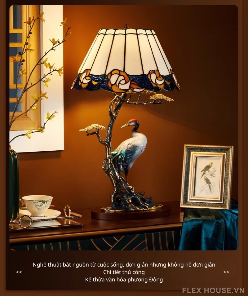 Đèn bàn thư phòng nhà hàng thiền ý kiểu cổ SRL3504 6 Đèn bàn thư phòng nhà hàng thiền ý kiểu cổ SRL3504