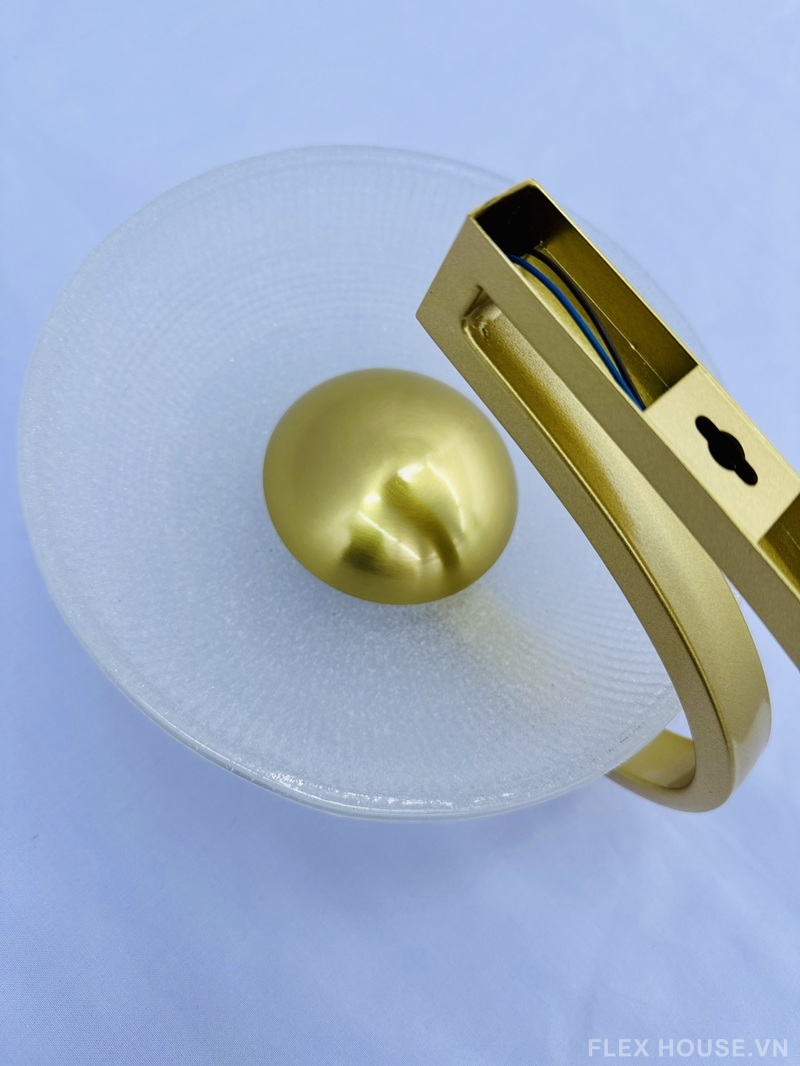 Đèn gắn tường hiện đại mặt đĩa thủy tinh VK120 4 Đèn gắn tường hiện đại mặt đĩa thủy tinh VK120