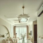 Đèn thả trần hoa trắng cách điệu Scandinavian TTK74