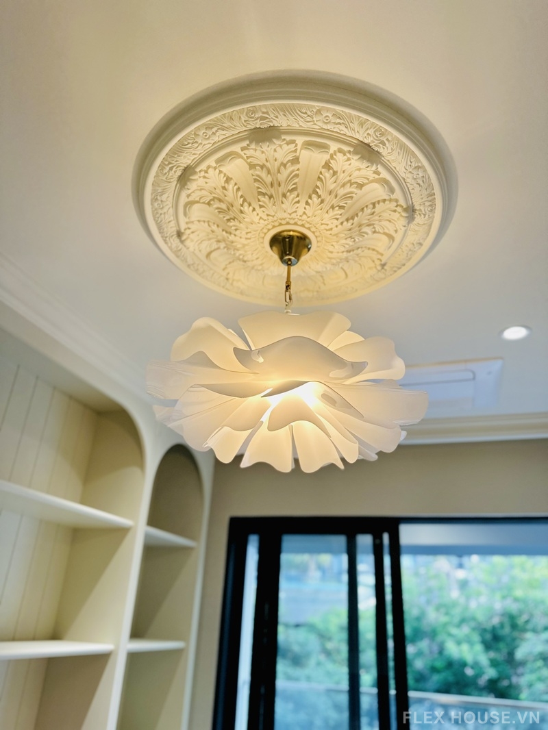 Đèn thả trần hoa trắng cách điệu Scandinavian TTK74 6 Đèn thả trần hoa trắng cách điệu Scandinavian TTK74