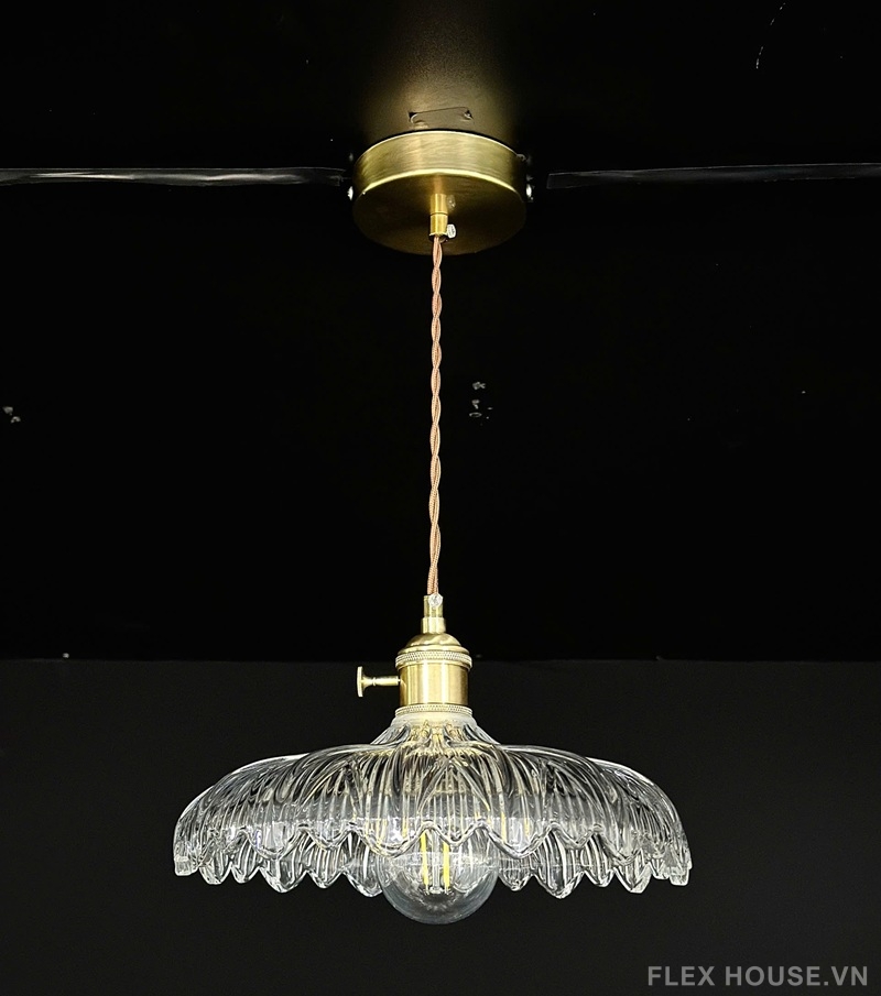 Đèn thả trần thủy tinh phong cách Nordic Vintage TT54 6 Đèn thả trần thủy tinh phong cách Nordic Vintage TT54