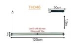 Đèn thả văn phòng hiện đại led 3 chế độ THD46