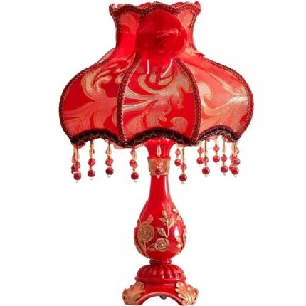 Đèn trang trí phòng cưới thân nhựa chao vải SRL9630