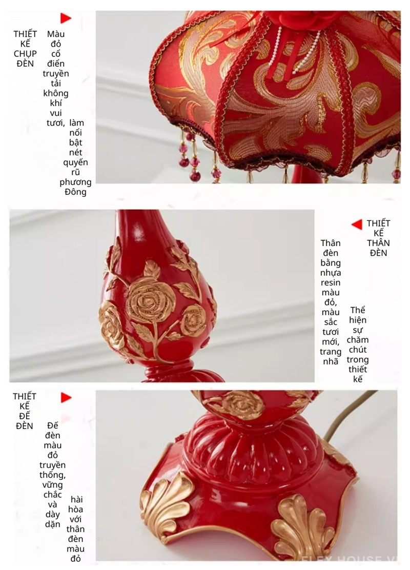 Đèn trang trí phòng cưới thân nhựa chao vải SRL9630 2 Đèn trang trí phòng cưới thân nhựa chao vải SRL9630