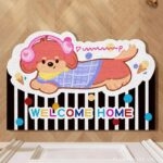 Thảm chùi chân chống trượt phong cách cartoon JX0194.02