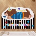Thảm chùi chân chống trượt phong cách cartoon JX0194.03