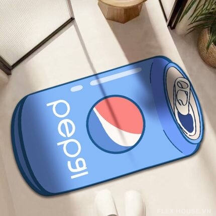 Thảm chùi chân decor lon nước phong cách Pop Art YY1804.02