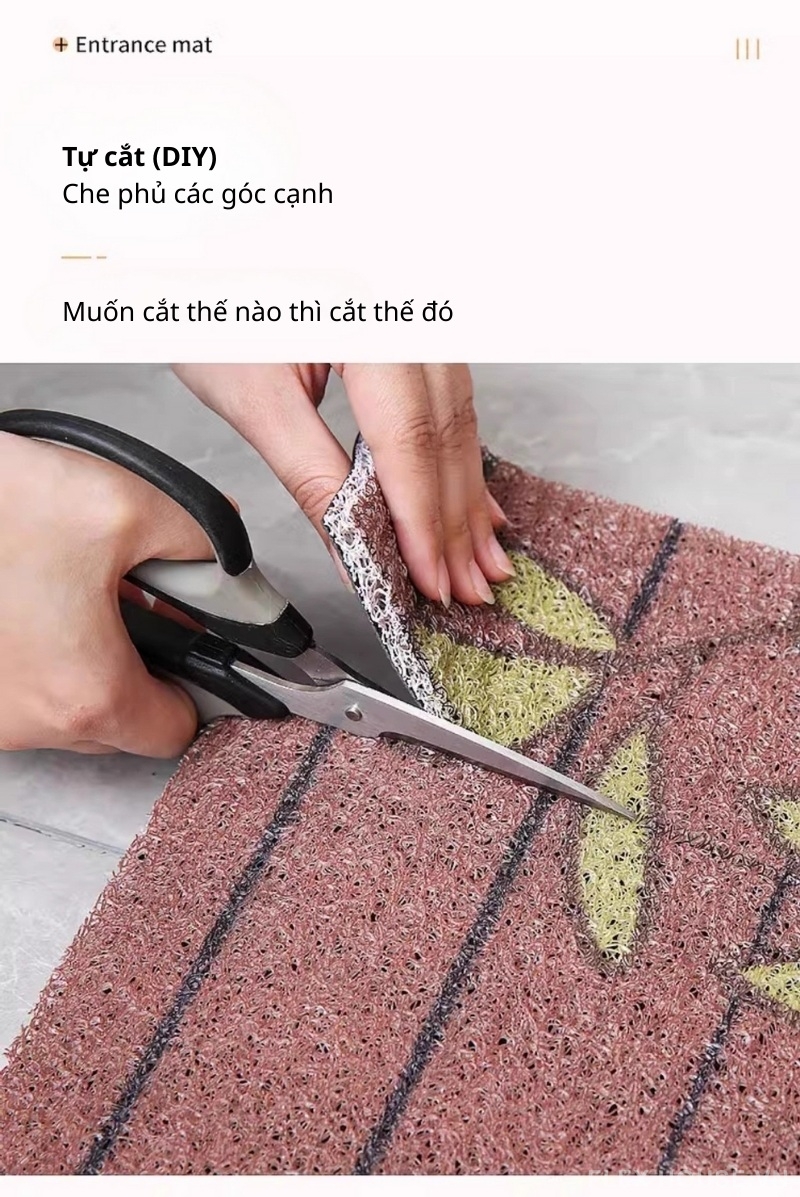 Thảm chùi chân PVC dệt sợi vòng hình Capybara YY103 7 Thảm chùi chân PVC dệt sợi vòng hình Capybara YY103