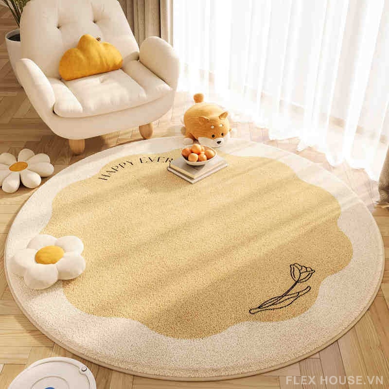 Thảm polyester trang trí phòng khách homestay JX5075 4 Thảm polyester trang trí phòng khách homestay JX5075.01