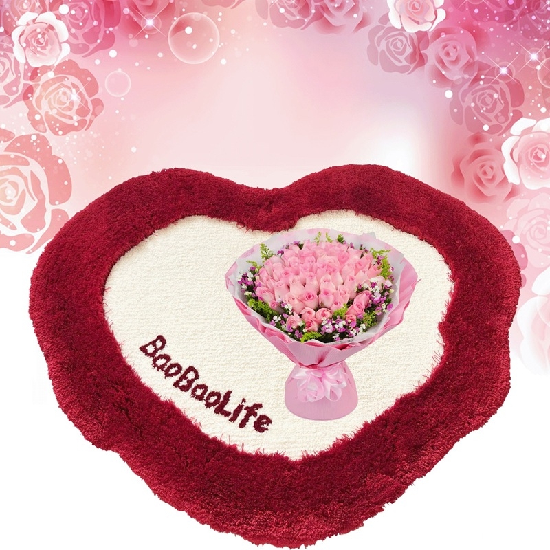 Thảm trải phòng ngủ phủ nhung 3D đế TPR JT7181 1 Thảm trải phòng ngủ phủ nhung 3D đế TPR JT7181