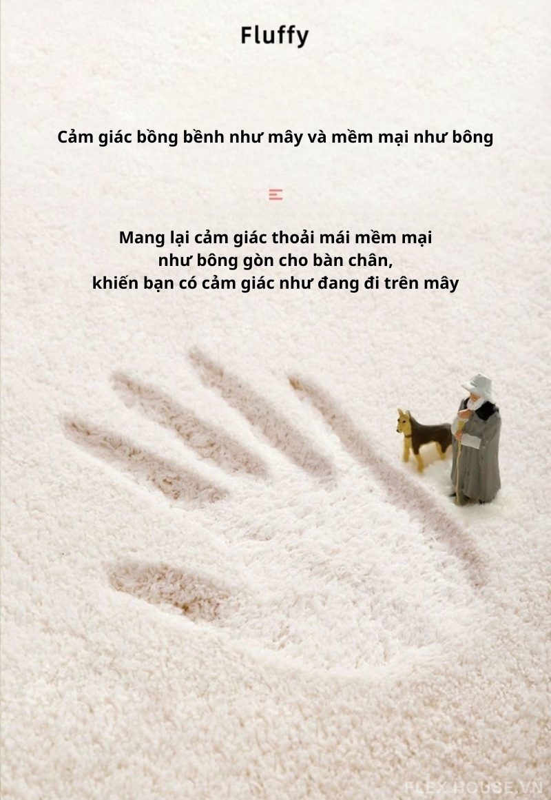 Thảm trải sàn Cashmere mềm mại hình gấu YY4345 5 Thảm trải sàn Cashmere mềm mại hình gấu YY4345