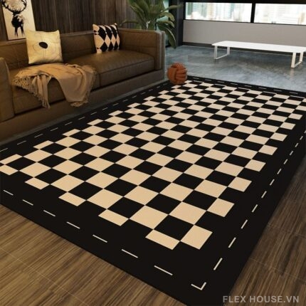 Thảm trải sàn Checkerboard phong cách hiện đại SH5760