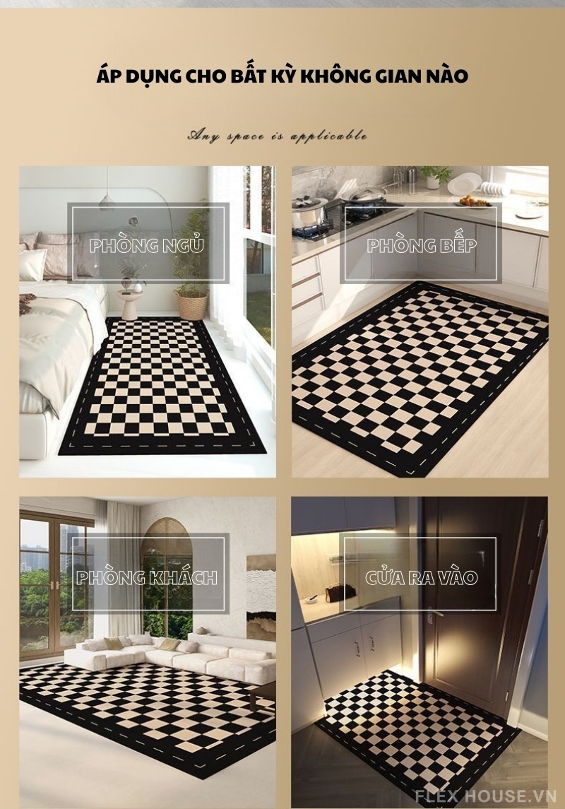 Thảm trải sàn Checkerboard phong cách hiện đại SH5760 10 Thảm trải sàn Checkerboard phong cách hiện đại SH5760