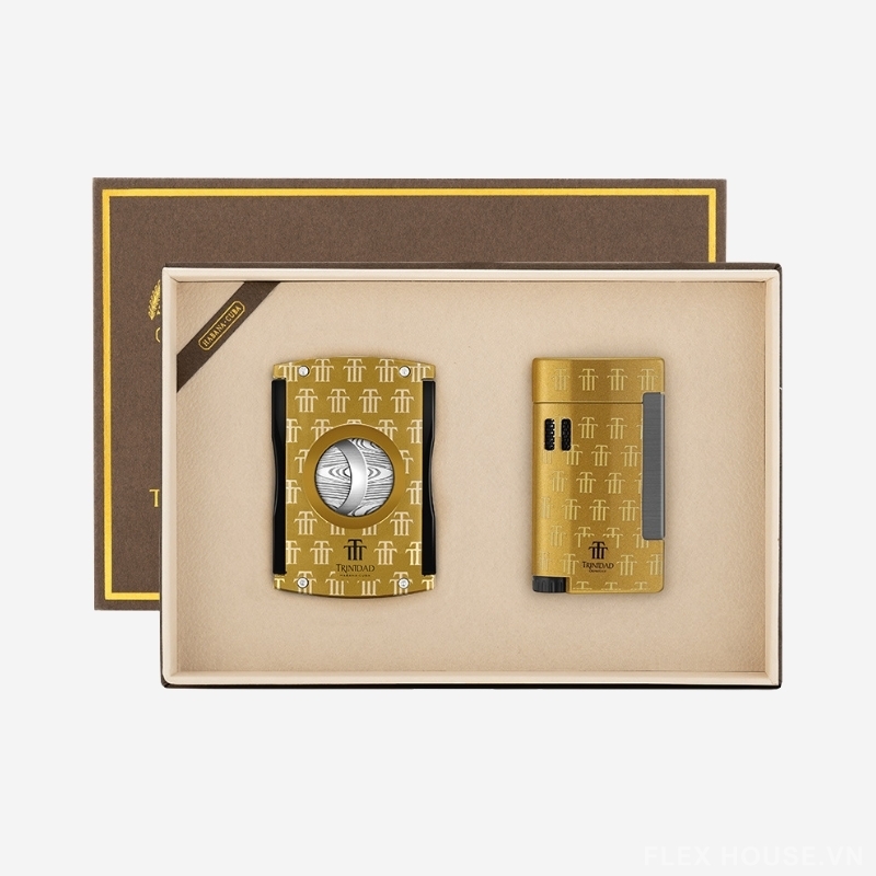 Bộ phụ kiện xì gà 2 món bật lửa dao cắt CGL9071 16 Bộ phụ kiện xì gà 2 món bật lửa dao cắt CGL9071 30