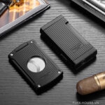 Bộ phụ kiện xì gà 2 món dao cắt bật lửa CGL0214
