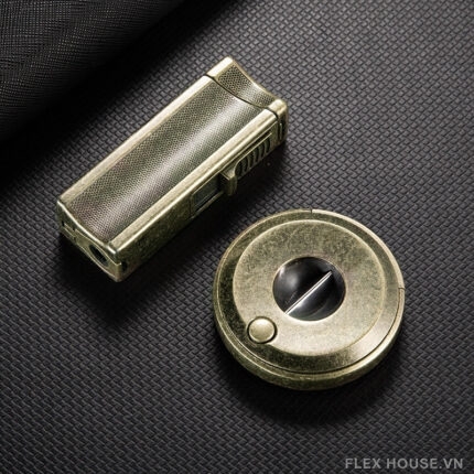 Bộ phụ kiện xì gà bật lửa dao cắt chữ V CGL3034