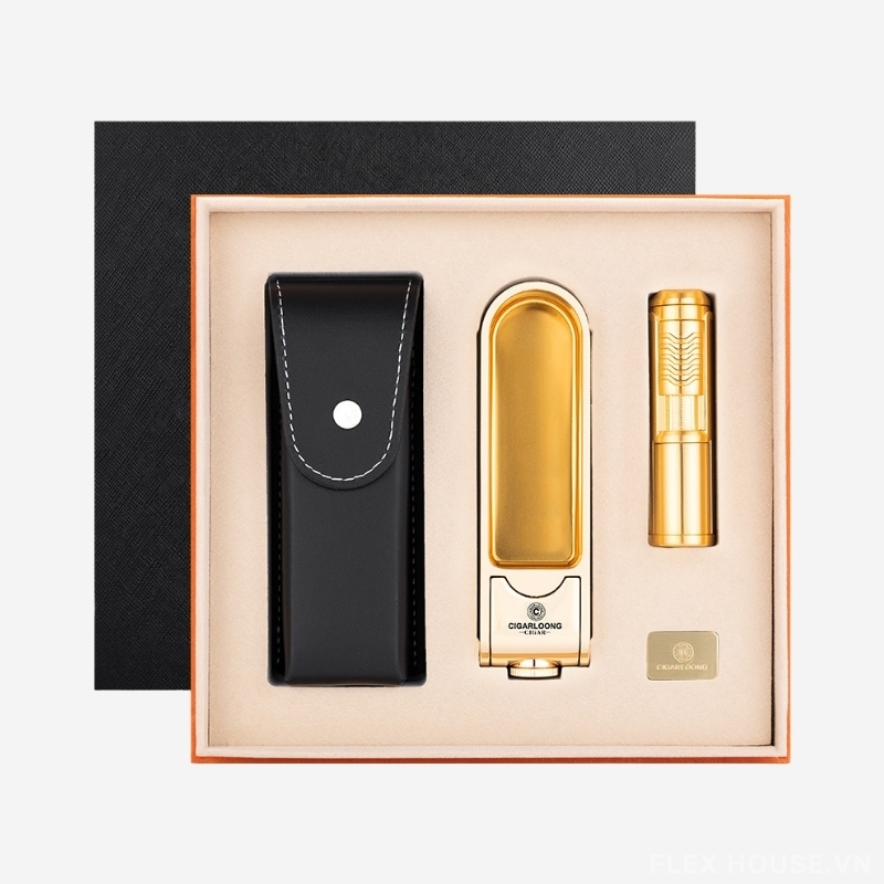 Bộ phụ kiện xì gà gạt tàn bật lửa chống gió CGL1876 15 Bộ phụ kiện xì gà gạt tàn bật lửa chống gió CGL1876 24