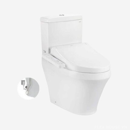 Bồn cầu 2 khối nắp rửa điện tử hiện đại TOTO CS948DW16