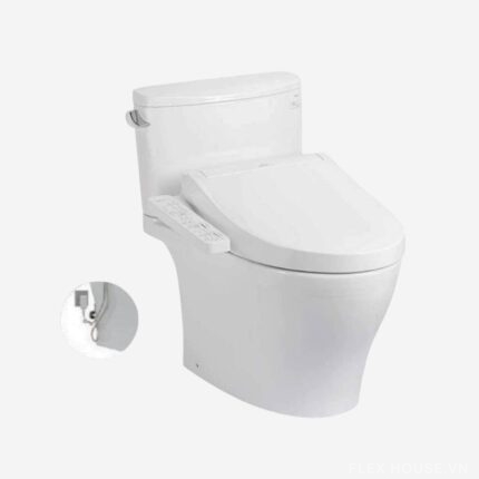 Bồn cầu nắp rửa điện tử men sứ 2 khối TOTO CS767RW18