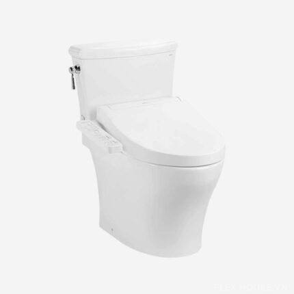 Bồn cầu 2 khối nắp rửa tự động giấu dây TOTO CS986CGW17