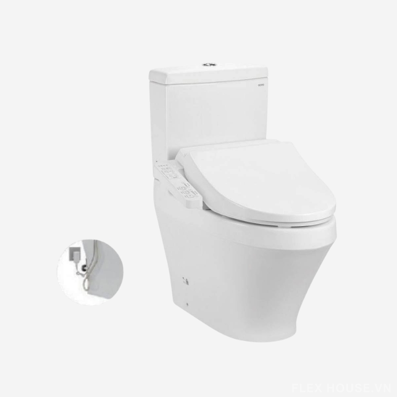Bồn cầu nắp rửa điện tử cao cấp 2 khối TOTO CS948DW18 (1) Bồn cầu nắp rửa điện tử cao cấp 2 khối TOTO CS948DW18 1