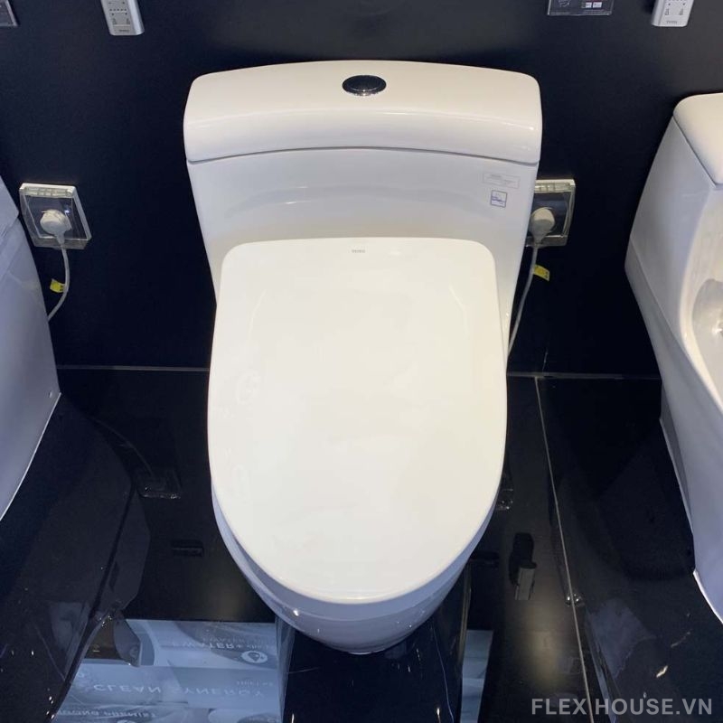 Bồn cầu nắp rửa điện tử liền khối TOTO MS636CDRW12 1 Bồn cầu nắp rửa điện tử liền khối TOTO MS636CDRW12