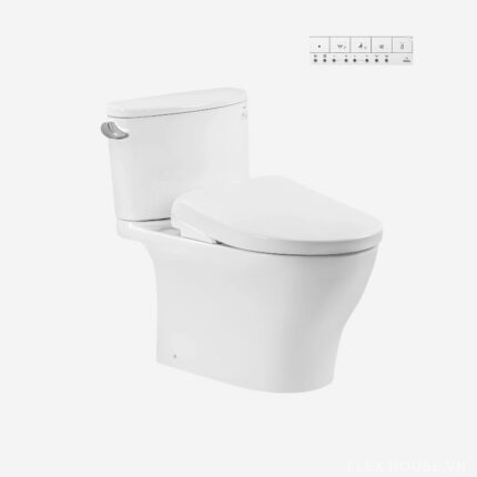 Bồn cầu vành kín nắp rửa điện tử giấu dây TOTO CS767CRW23