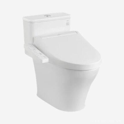 Bồn cầu vành kín nắp rửa điện tử liền khối TOTO MS857CDW17