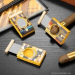 Dao cắt cigar họa tiết retro cao cấp CGL7174