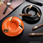 Gạt tàn cigar sứ cao cấp 3 rãnh gác tối giản CGL4422