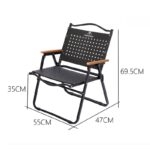 Ghế xếp dã ngoại Kermit khung thép chịu lực JM9339