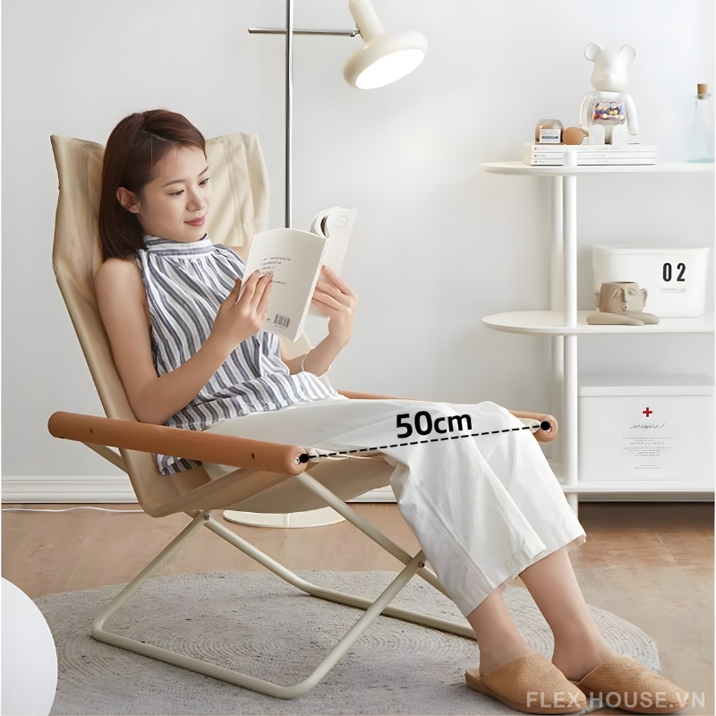 Ghế xếp thư giãn đọc sách tay vịn gỗ hiện đại HJ0625 6 Ghế xếp thư giãn đọc sách tay vịn gỗ hiện đại HJ0625 17