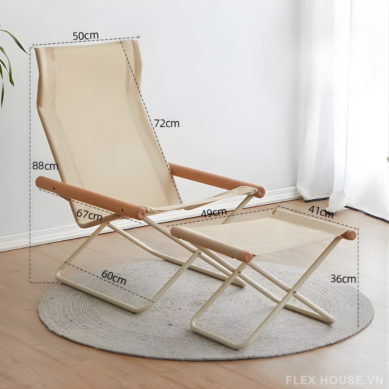 Ghế xếp thư giãn đọc sách tay vịn gỗ hiện đại HJ0625 17 Ghế xếp thư giãn đọc sách tay vịn gỗ hiện đại HJ0625 27