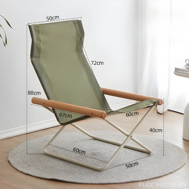 Ghế xếp thư giãn đọc sách tay vịn gỗ hiện đại HJ0625 16 Ghế xếp thư giãn đọc sách tay vịn gỗ hiện đại HJ0625 26