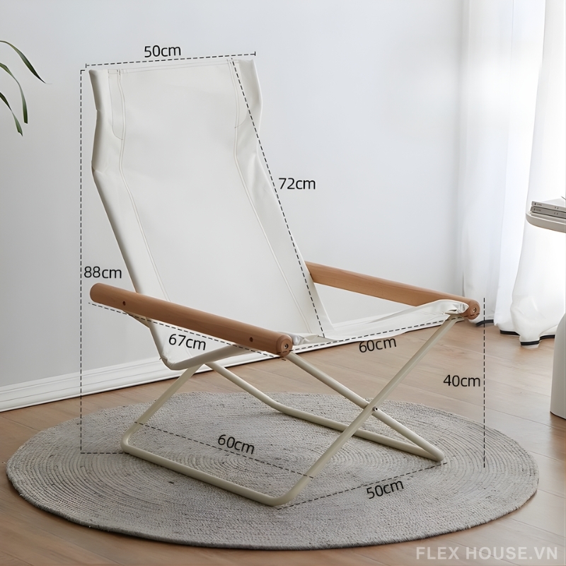 Ghế xếp thư giãn đọc sách tay vịn gỗ hiện đại HJ0625 14 Ghế xếp thư giãn đọc sách tay vịn gỗ hiện đại HJ0625 24