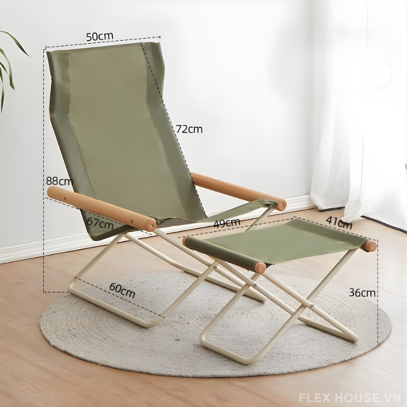 Ghế xếp thư giãn đọc sách tay vịn gỗ hiện đại HJ0625 12 Ghế xếp thư giãn đọc sách tay vịn gỗ hiện đại HJ0625 22