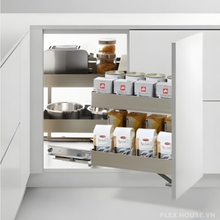 Giá góc liên hoàn nhôm ray giảm chấn Eurogold EUM10