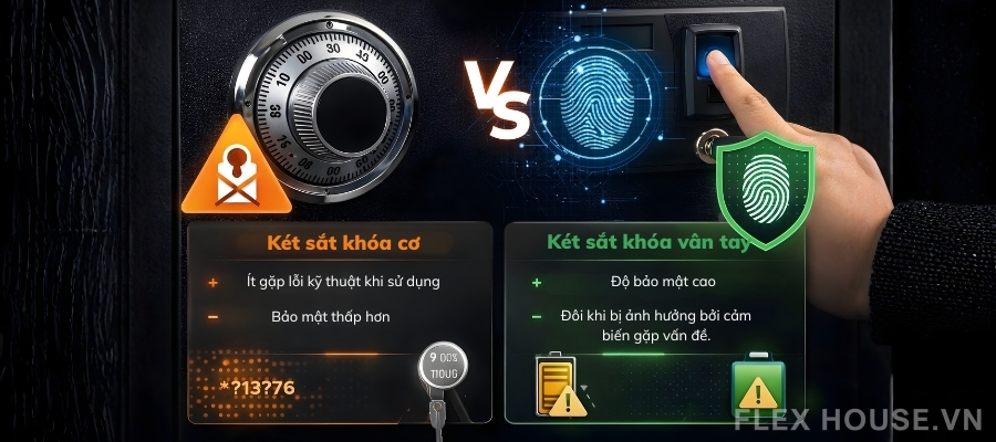 Két sắt vân tay có thật sự an toàn hơn két sắt khóa cơ? 3 Két sắt vân tay có thật sự an toàn hơn két sắt khóa cơ? 2