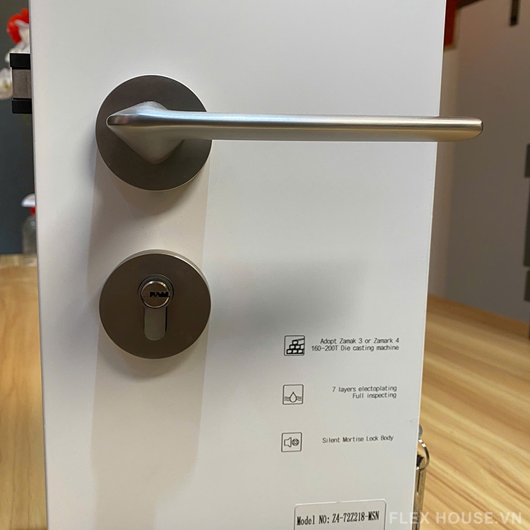 Khoá cửa phân thể tay gạt hợp kim Taura D72Z218 5 Khoá cửa phân thể tay gạt hợp kim Taura D72Z218 11